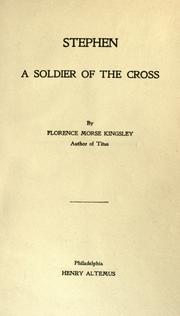 Cover of: Stephen: a soldier of the cross