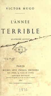 Cover of: L' annee terrible. by Victor Hugo