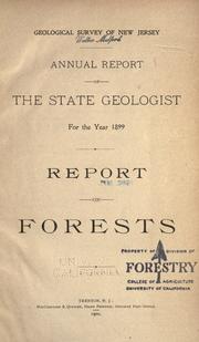 Cover of: Report on forests.