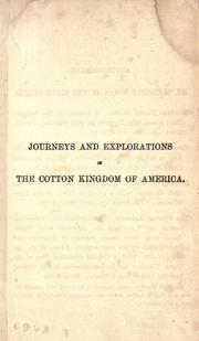 Cover of: The cotton kingdom by Frederick Law Olmsted, Sr., Frederick Law Olmsted, Sr.