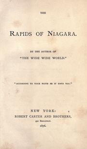 Cover of: The rapids of Niagara by Susan Warner, Susan Warner