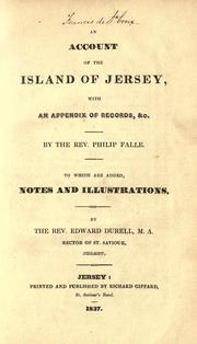 Cover of: An account of the Island of Jersey by Philip Falle, Philip Falle