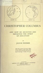 Cover of: Christopher Columbus: and how he received and imparted the spirit of discovery.
