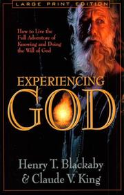 Cover of: Experiencing God by Henry T. Blackaby