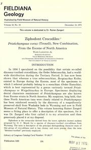 Cover of: Ziphodont crocodiles, Pristichampsus vorax (Troxell), new combination, from the Eocene of North America