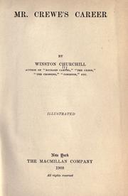 Cover of: Mr. Crewe's career by Winston Churchill