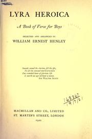 Cover of: Lyra heroica by William Ernest Henley, William Ernest Henley