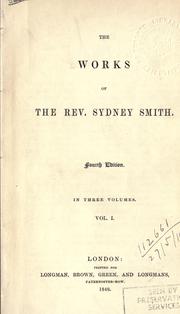 Cover of: Works. by Sydney Smith