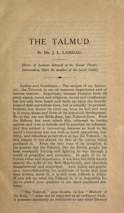 Cover of: The Talmud