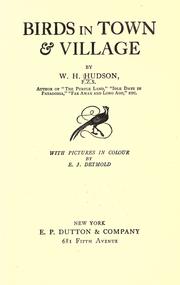 Cover of: Birds in town & village by W. H. Hudson