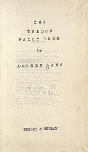 Cover of: The yellow fairy book by Andrew Lang