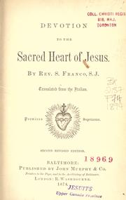 Cover of: Devotion to the Sacred Heart of Jesus