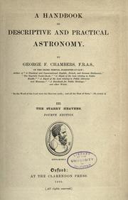 Cover of: A handbook of descriptive and practical astronomy by George Frederick Chambers