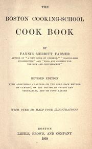 Cover of: The Boston cooking-school cook book by Fannie Merritt Farmer