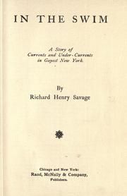 Cover of: In the swim by Savage, Richard