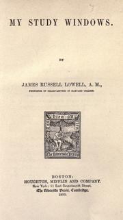 Cover of: My study windows.