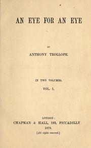 Cover of: An eye for an eye by Anthony Trollope
