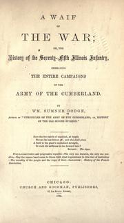 Cover of: A waif of the war by William Sumner Dodge