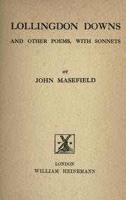 Cover of: Lollingdon Downs by John Masefield