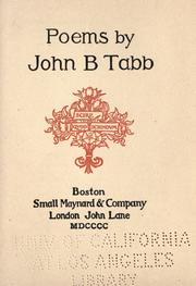 Cover of: Poems. by John B. Tabb