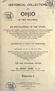 Cover of: Historical collections of Ohio by Henry Howe, Henry Howe