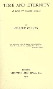 Cover of: Time and eternity by Cannan, Gilbert, Cannan, Gilbert