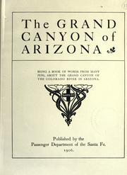 Cover of: The Grand Canyon of Arizona by 