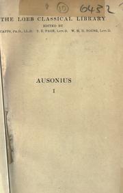 Cover of: Ausonius, with an English translation