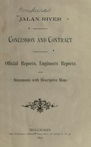 Cover of: Jalan river concession and contract by Honduras.