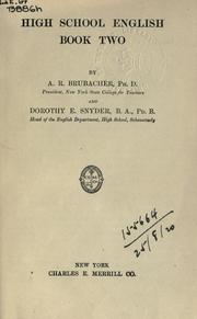 Cover of: High school English, Book Two. by Abraham Royer Brubacher