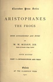 Cover of: The  frogs by Aristophanes