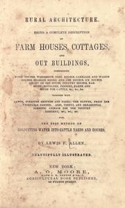 Cover of: Rural architecture