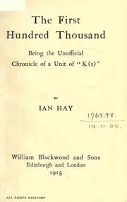 The first hundred thousand by Ian Hay