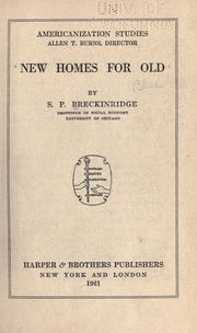 Cover of: New homes for old