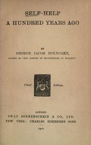Self-help a hundred years ago by George Jacob Holyoake