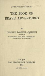 Cover of: The book of brave adventures