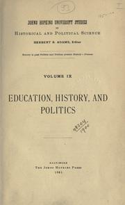 Cover of: Government and administration of the United States