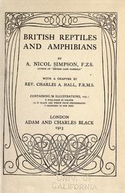 Cover of: British reptiles and amphibians by Alexander Nicol Simpson