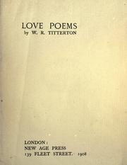 Cover of: Love poems. by William Richard Titterton