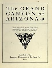 Cover of: The Grand Canyon of Arizona by 