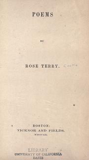 Poems by Rose Terry Cooke
