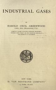 Industrial gases by Harold Cecil Greenwood