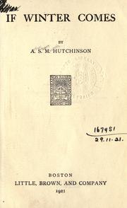 Cover of: If winter comes. by A. S. M. Hutchinson