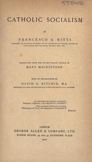 Catholic socialism by Francesco Saverio Nitti