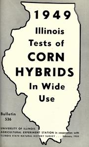 Cover of: Illinois tests of corn hybrids in wide use in 1949