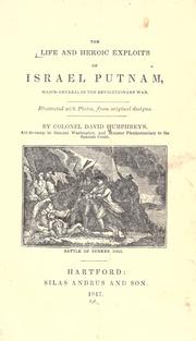 Cover of: The life and heroic exploits of Israel Putnam... by Humphreys, David