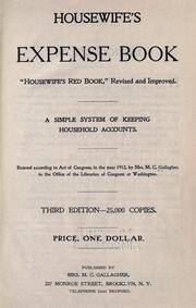 Cover of: Housewife's expense book