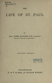 Cover of: The  life of St. Paul. by James Stalker