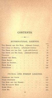 Cover of: Tales and legends of national origin.
