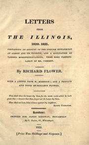 Cover of: Letters from the Illinois, 1820, 1821 by Richard Flower